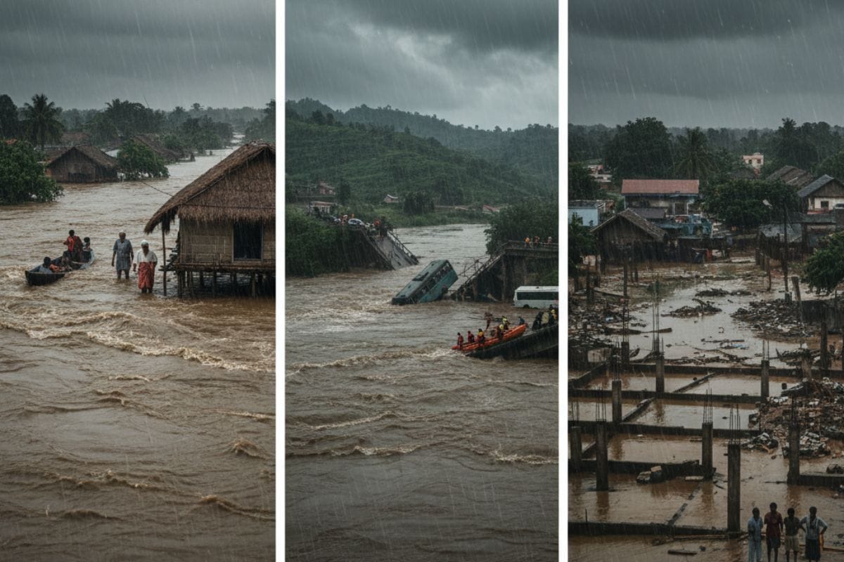 भारी बारिश और बाढ़
