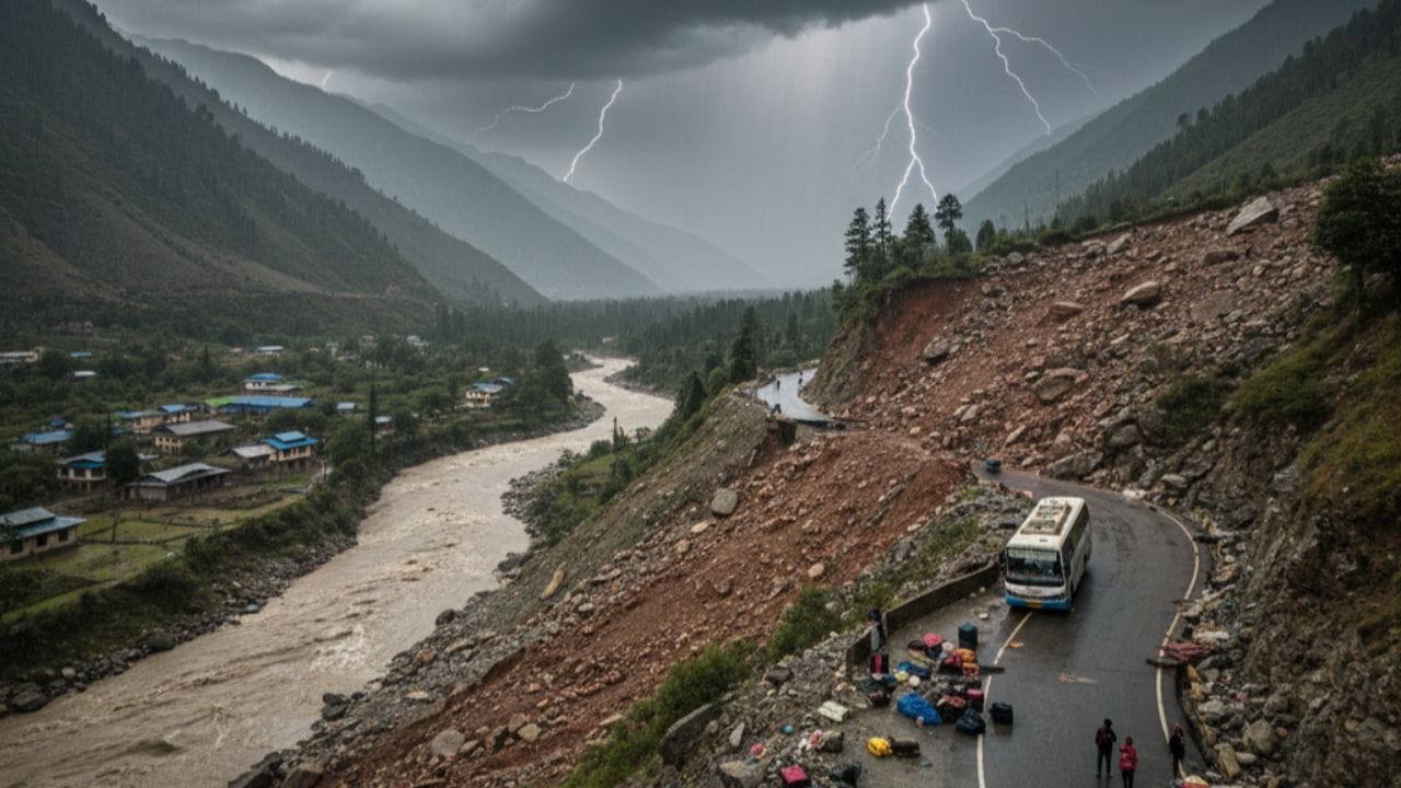भारी बारिश