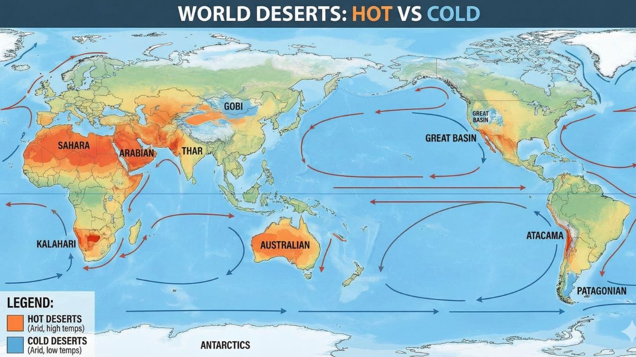रेगिस्तान कैसे बनते है