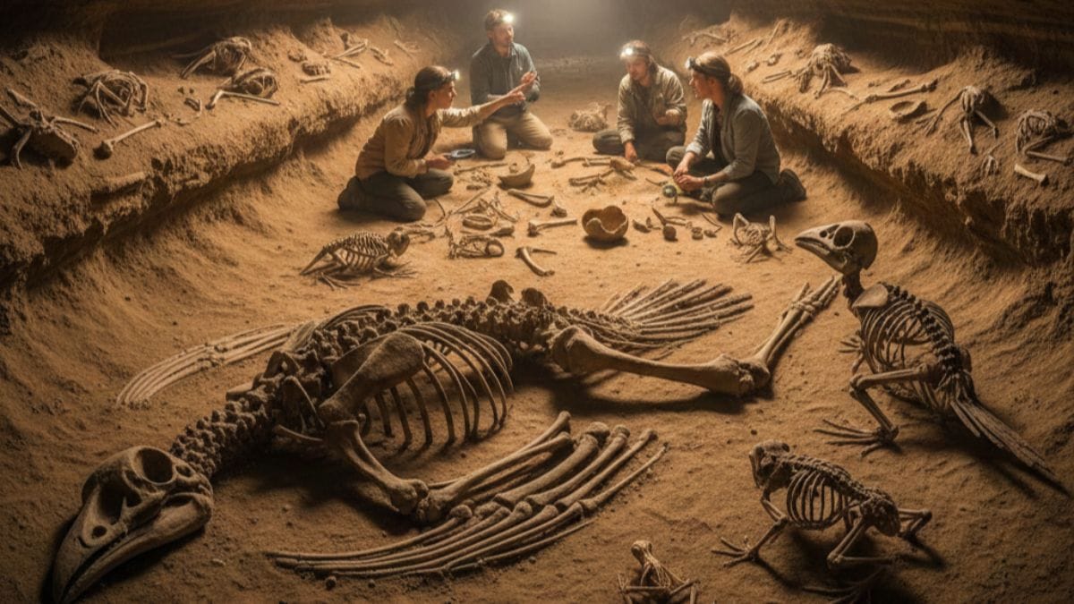 न्यूजीलैंड की गुफा में मिले प्राचीन पक्षियों के जीवाश्म