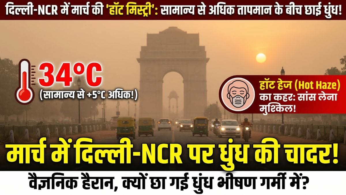 दिल्ली-एनसीआर में धुंध और गर्मी